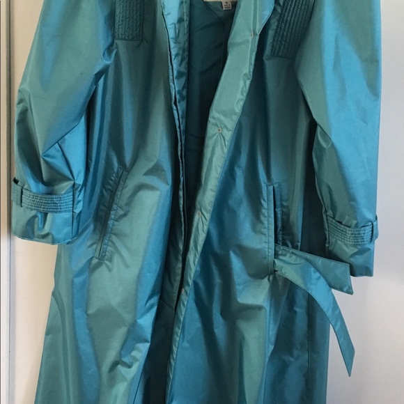 Fleet Street Turquoise Rain Coat 